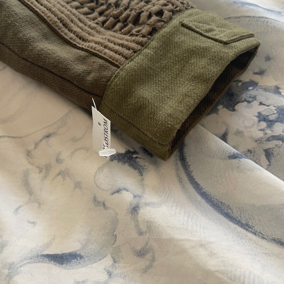 Sea New York Sz XS Baja Lace Military Jacket Army Green - Picture 9 of 14